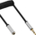 Kabllo audio InLine, Jack 3.5mm me Jack 3.5mm, 2m, ngjyrë argjendtë