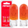Llamba parkimi AMiO WY5W T10, 12V 5W, halogjene, portokalli, set 2 copë