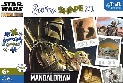 Puzzle Mandalorian TREFL, 160 copë, Super Shape XL, shumëngjyrësh