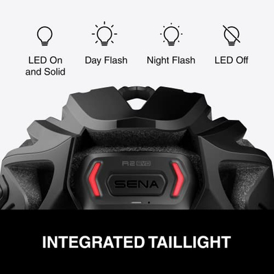 Kaskë çiklizmi Sena R2 Evo, kufje të integruara, lidhje Bluetooth, e bardhë