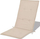Jastëk karrige VidaXL Highback, set 4 copë, poliestër, ngjyrë krem