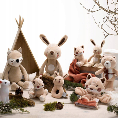 Set jorgan me batanije Teddy Bear, 80x100cm, për bebe, i bardhë