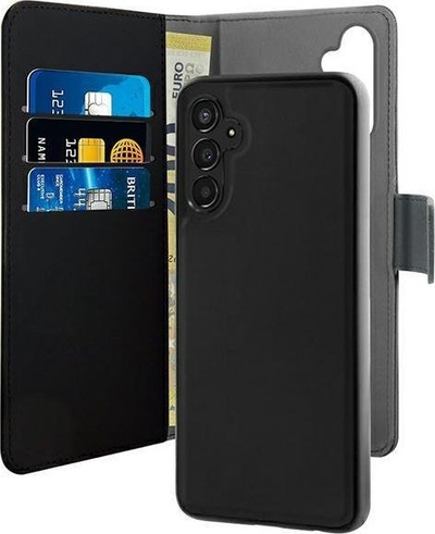 Këllëf-portofol Puro për Samsung Galaxy A54 5G, 2 në 1 me magnet, i zi