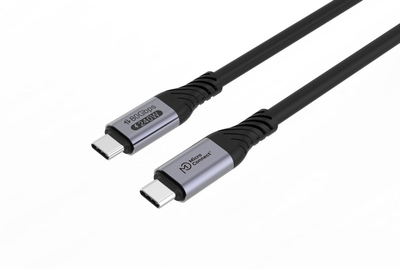 Kabllo USB Microconnect USB4CC1, USB4 80Gbps, 240W PD 1m, e zezë