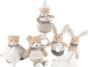 Lodër pelushi Chicco My Sweet Doudou Rattle Bunny, me zile, bezhë