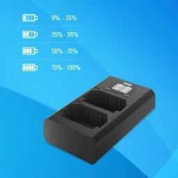Karikues dykanalësh Newell DL-USB-C për bateri Sony NP-FW50, USB-C, me ekran