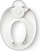 Детска тоалетна даска BabyBjörn Toilet Training Seat, прилагодлива, со рачка за закачување, бело сива