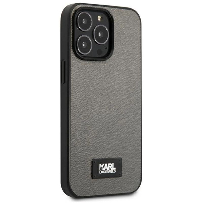 Mbulesë telefoni Karl Lagerfeld KLHCP13XSFMP2DG, për iPhone 13 Pro Max 6.7", ngjyrë argjendtë