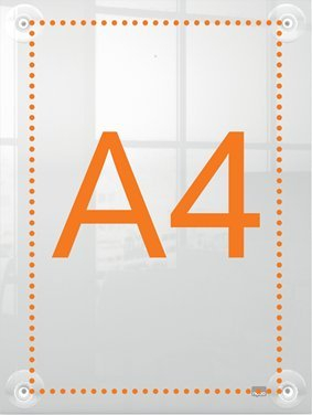 Kornizë muri Nobo Premium Plus, A4, akrilik transparent, e tejdukshme