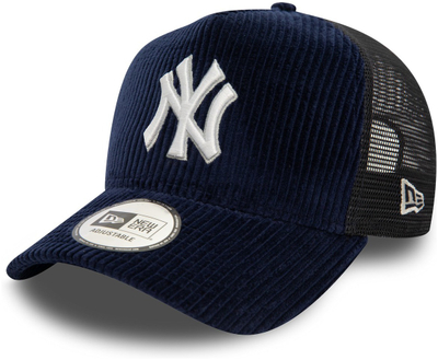 Kapelë New Era New York Yankees MLB 9FORTY E Frame Trucker, korduroy, e kaltër