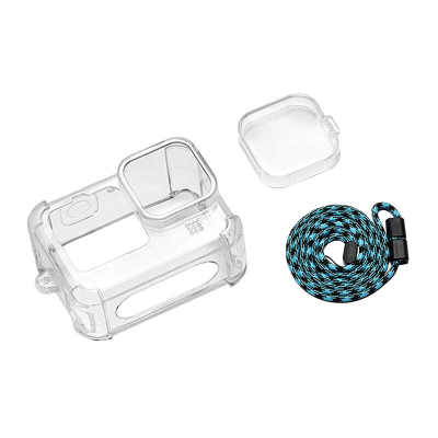 Kuti me Kapak Lente dhe Rrip Qafe PULUZ për GoPro Hero 9 / 10 / 11