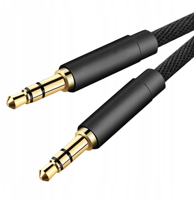 Kabllo audio Aux stereo 3.5mm, 1m, i zi