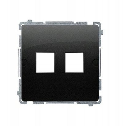 Mbulesë telekomunikimi Simon Basic BMPT/49, për 2 module Keystone, e zezë