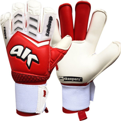 Doreza për portierë 4keepers, nr. 10.5, të bardha/ të kuqe
