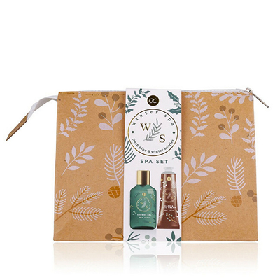 Set për dush Accentra Winter SPA, xhel dushi 150 ml + krem për duar dhe thonjë 60 ml + çantë kozmetike