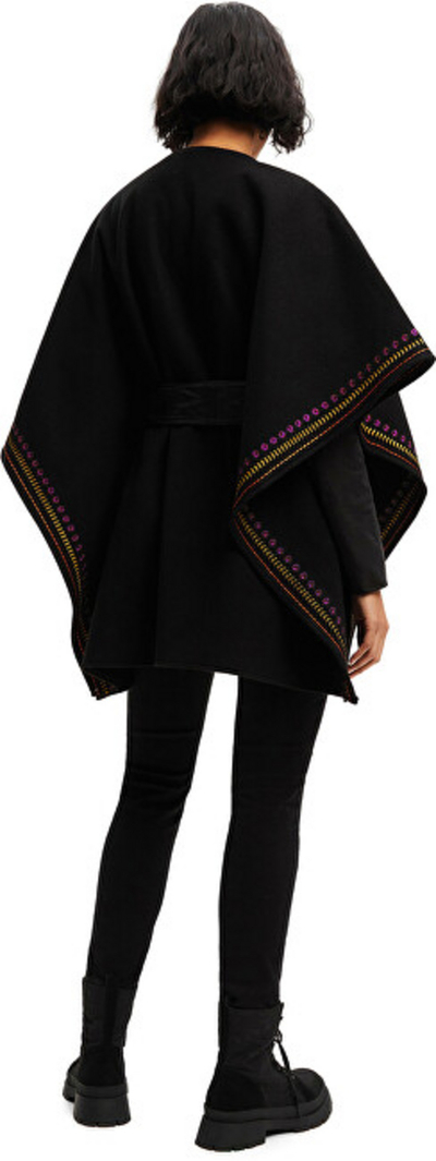 Pelerinë Desigual Donna 22WAIA38, e zezë