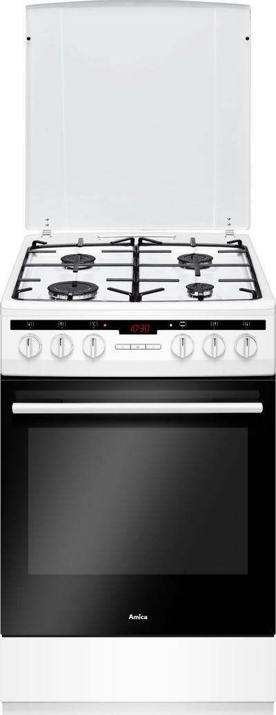 Шпорет на гас Amica SPA 18 ZPW, 62L, 50cm, бел