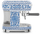Makina portafilter për kafe Smeg x Dolce &amp; Gabbana Blu Mediterraneo, 15 bar, sistem Thermoblock, blu
