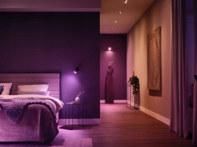 Llambë inteligjente Philips Hue White and Color, GU10, 2x400lm, e bardhë