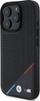 Kapak telefoni BMW M Perforated Tricolor Line MagSafe, për Apple iPhone 16 Pro, i zi