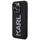 Futollë telefoni Karl Lagerfeld KLHCP15L3DMBKCK, për iPhone 15 Pro 6.1", hardcase, logo 3D me shkëlqim, e zezë