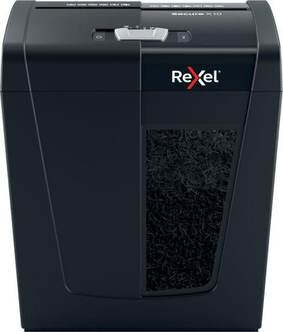 Grirëse letrash Rexel Secure X10, P-4, e zezë