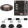 Spot dritë e futura LED EGLO Cole Coin, set 3x6W, 1410lm IP44, e zezë