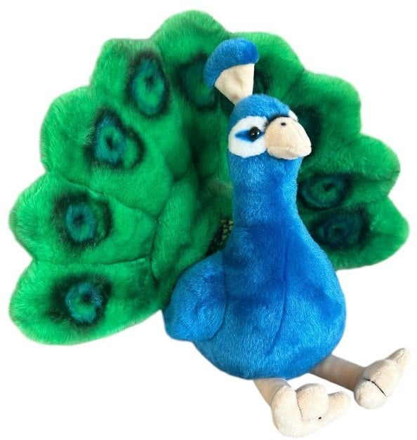 Lodër pelushi Dubi Mascot Peacock, 30cm, shumëngjyrëshe