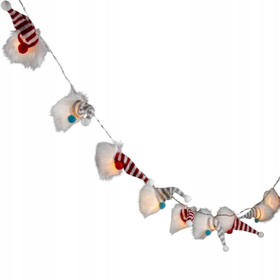 Dritë dekorative LED Luca Lighting, 12 LED, 165 cm, të kuqe gri