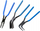 Set darash llamarine SilverTools S11679, 3 copë, 400mm