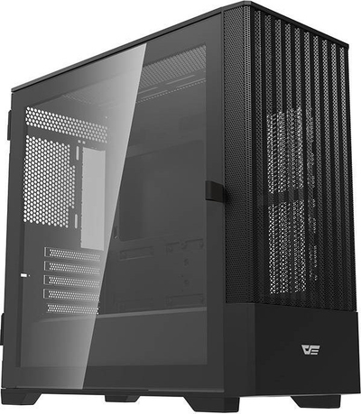 Kuti kompjutri Darkflash DK415M, Micro ATX ITX, 2 ventilatorë, e zezë