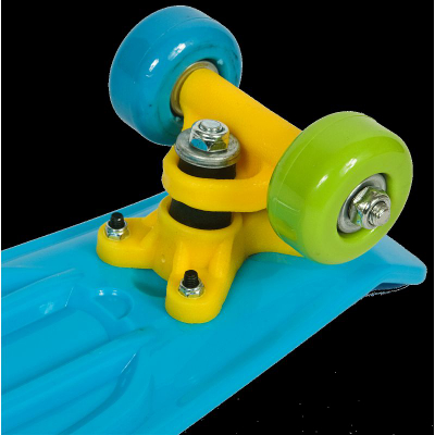 Skateboard për kalamaj Enero Mini Puppy, plastik, deri 60 kg, blu