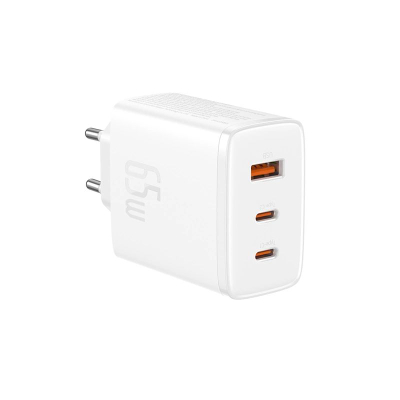 Karikues muri Baseus OS-Cube Pro, 65W, 2x USB-C + USB, i bardhë