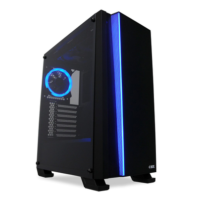 Kuti kompjuteri iBOX Wizard 4 OW4, ATX, RGB, e zezë