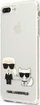 Mbulesë telefoni Karl Lagerfeld Karl &amp; Choupette për iPhone 8 Plus / 7 Plus, transparente