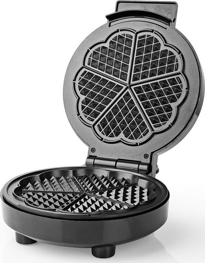 Aparat për waffle Nedis KAWP110BK, 19cm, 1000W, i zi