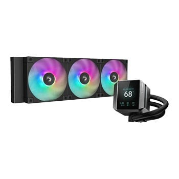 Ftohës uji CPU DeepCool Mystique 360, AIO 360mm, me ekran LCD, ARGB, i zi
