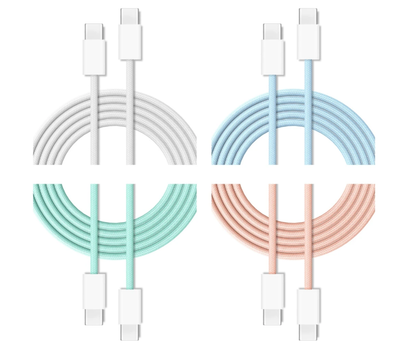 Kabllo USB C Cubenest, 60W, 1m, set 4 copë, e bardhë
