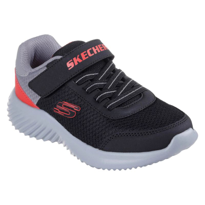 Atlete për kalamoj Skechers Bounder Trekzic Jr 403908L BKRD, rrjetë që merr frymë, taban me amortizim, të zeza me të kuqe