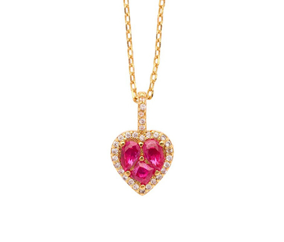 Qafore e praruar në ari Oliver Weber Charming Heart, e artë/rozë