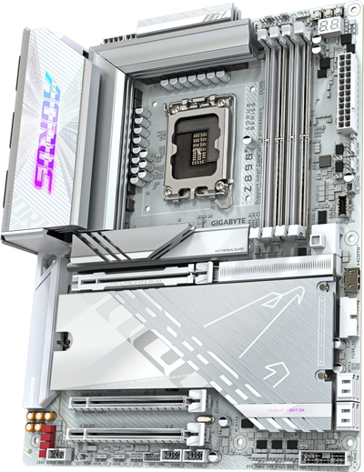 Pllakë amë GIGABYTE Z890 AORUS PRO ICE, DDR5 deri 9500MHz, PCIe 5.0, e bardhë