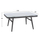 Set dhomë ndenjeje metal + wicker HM5711, gri