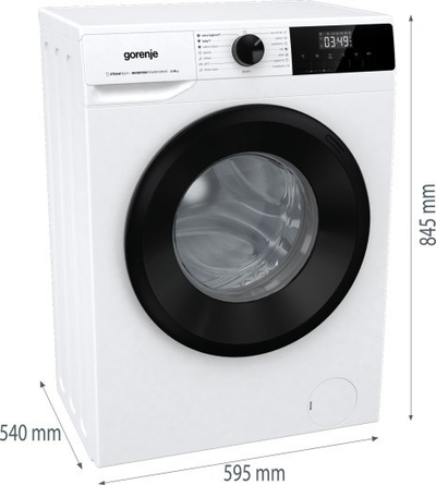 Lavatrice Gorenje WNHPI94A1PS/PL, 9kg, SteamTech, e bardhë