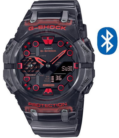 Orë për meshkuj Casio G-Shock GA-B001G-1AER, e zezë/kuqe