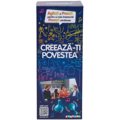 Lojë tavoline Zanzoon Create Your Story, edukative, për fëmijë 3 5 vjeç, shumëngjyrëshe