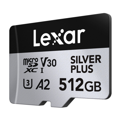 Kartë memorjeje Lexar High-Performance Silver Plus microSDXC 512GB  adapter
