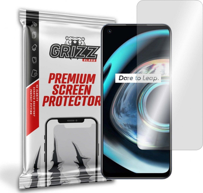 Xham mbrojtës hibrid GrizzGlass Grizz për Realme Q3 5G, shikim i pastër, kundra gërvishtjeve