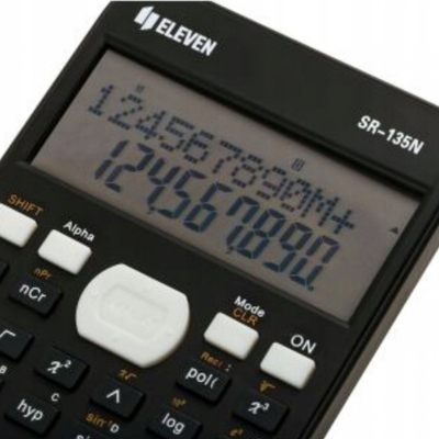 Kalkulator shkencor Deli E1711, ekran LCD, me diell dhe bateri, i zi