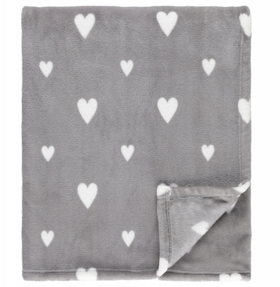 Batanije dekorative Hertta, 130x160 cm, fleece, gri