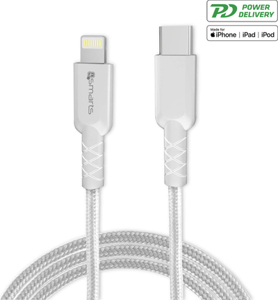 Karikues muri 4smarts VoltPlug 4S465591, 1x USB C 20W, me kabllo, i zi